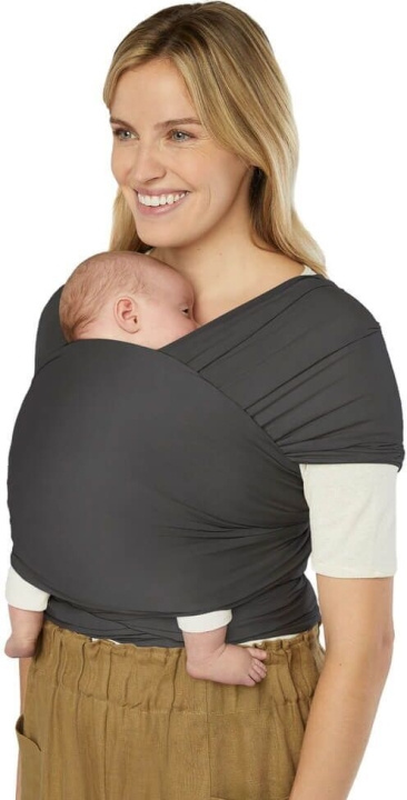 Ergobaby Aura Knit Bärsjal, mjuk svart i gruppen LEKSAKER, BARN- & BABYPRODUKTER / Barntextilier / Bärsele & Bärsjalar hos TP E-commerce Nordic AB (C75325)