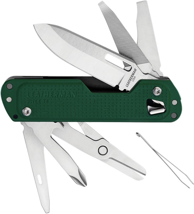 Leatherman Free T4 multiverktyg, Evergreen i gruppen SPORT, FRITID & HOBBY / Friluftsliv / Multiverktyg hos TP E-commerce Nordic AB (C75365)