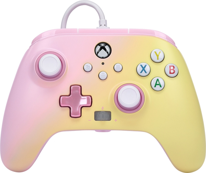 PowerA Enhanced trådbunden handkontroll, Pink Lemonade, Xbox i gruppen HEMELEKTRONIK / Spelkonsoler & Tillbehör / Xbox Series X/S hos TP E-commerce Nordic AB (C75394)