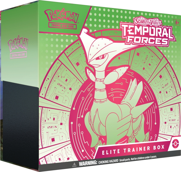 POKEMON Scarlet & Violet 5: Temporal Forces Elite Trainer Box samlarkortssats, Järntorn i gruppen LEKSAKER, BARN- & BABYPRODUKTER / Leksaker / Leksaker hos TP E-commerce Nordic AB (C75416)