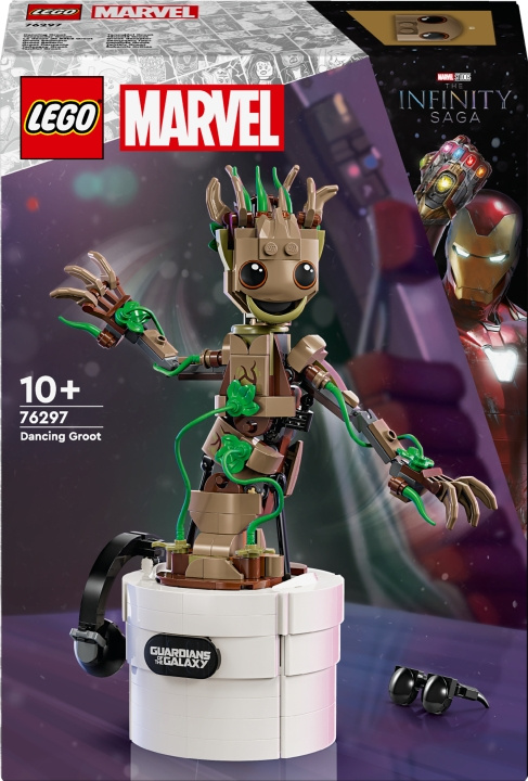 LEGO Superhjältar Marvel 76297 - Dansande Groot i gruppen LEKSAKER, BARN- & BABYPRODUKTER / Leksaker / Byggleksaker / Lego hos TP E-commerce Nordic AB (C75469)