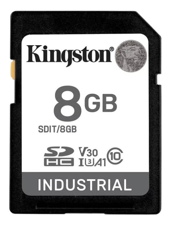 Kingston 8G SDHC Industrial pSLC Klass 10, UHS-I, U3, V30, A1 SD-kort i gruppen HEMELEKTRONIK / Lagringsmedia / Minneskort / SD/SDHC/SDXC hos TP E-commerce Nordic AB (C75500)