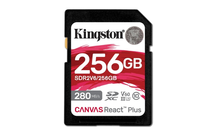 Kingston 256GB Canvas React Plus SDXC UHS-II 280R/150W U3 V60 4K i gruppen HEMELEKTRONIK / Lagringsmedia / Minneskort / SD/SDHC/SDXC hos TP E-commerce Nordic AB (C75515)