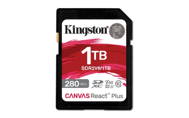 Kingston 1TB Canvas React Plus SDXC UHS-II 280R/150W U3 V60 4K i gruppen HEMELEKTRONIK / Lagringsmedia / Minneskort / SD/SDHC/SDXC hos TP E-commerce Nordic AB (C75516)