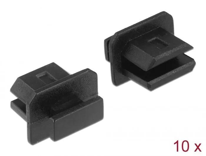 DeLOCK Dust Cover for mini DisplayPort female grip 10 pieces black i gruppen DATORER & KRINGUTRUSTNING / Datortillbehör / Övrigt hos TP E-commerce Nordic AB (C75538)