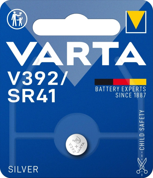 Varta V392/SR41 Silver Coin 1 Pack i gruppen HEMELEKTRONIK / Batterier & Laddare / Batterier / Knappcell hos TP E-commerce Nordic AB (C75571)