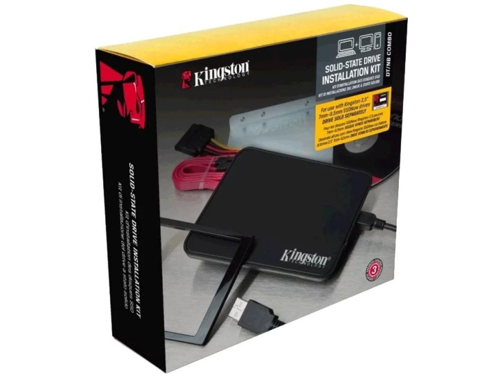 Kingston SSD Installation Kit i gruppen DATORER & KRINGUTRUSTNING / Datorkomponenter / Hårddiskar / SSD hos TP E-commerce Nordic AB (C75656)