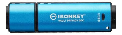 Kingston 64 GB USB-C IronKey Vault Privacy 50C AES-256-krypterad i gruppen HEMELEKTRONIK / Lagringsmedia / USB-minnen / USB-C hos TP E-commerce Nordic AB (C75665)