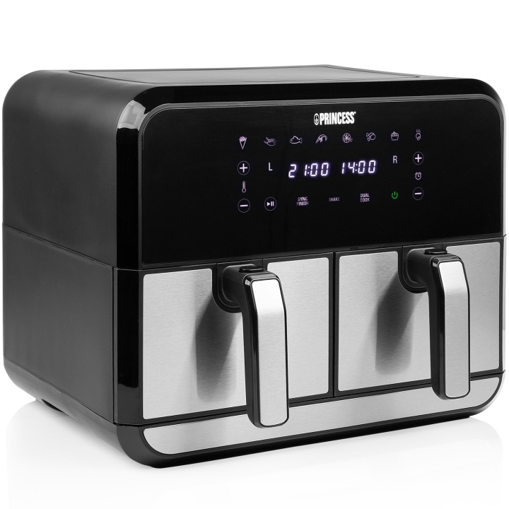 Princess Airfryer Dubbel 2X4l 2400W 1802074 Digital i gruppen HEM, HUSHÅLL & TRÄDGÅRD / Hushållsmaskiner / Airfryers & fritöser hos TP E-commerce Nordic AB (C75729)