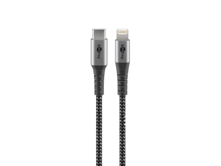 Goobay Lightning kabel 50cm flätad MFi i gruppen DATORER & KRINGUTRUSTNING / Datorkablar / USB-kablar / USB-C hos TP E-commerce Nordic AB (C75767)