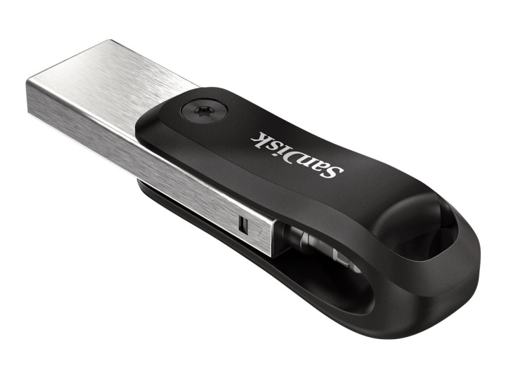 SanDisk iXpand Go 64GB USB 3.0 / Apple Lightning Black Silver i gruppen HEMELEKTRONIK / Lagringsmedia / USB-minnen / USB 3.0 hos TP E-commerce Nordic AB (C75780)