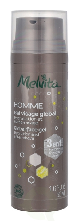 Melvita Homme Global Face Gel 50 ml i gruppen SKÖNHET & HÄLSA / Hudvård / Ansiktsvård / Ansiktskräm hos TP E-commerce Nordic AB (C75999)