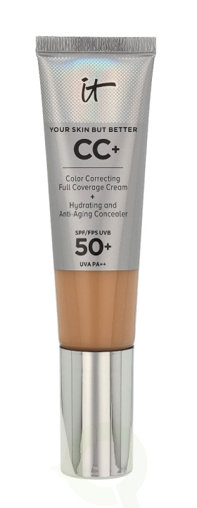 IT Cosmetics CC+ Color Corr. Full Coverage Cream SPF50 32 ml Medium Tan i gruppen SKÖNHET & HÄLSA / Makeup / Basmakeup / Foundation hos TP E-commerce Nordic AB (C76036)