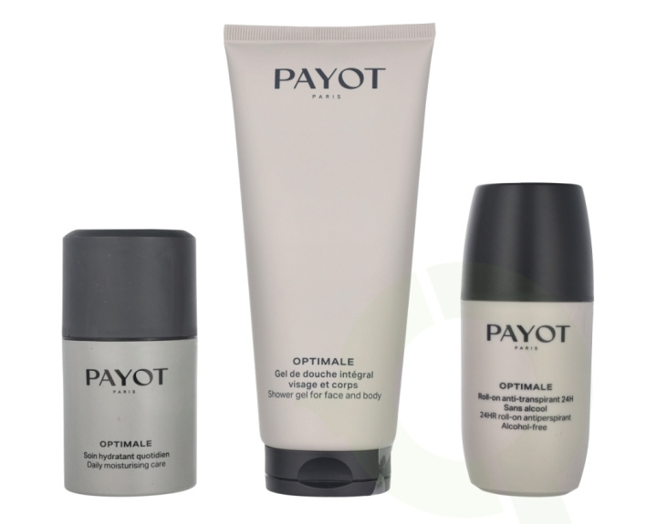 Payot Rituel Optimale Set 325 ml Shower Gel 200ml/Daily Moisturizing Care 50ml/Deo Roll-On 75ml/1x Beuaty Bag i gruppen SKÖNHET & HÄLSA / Presentkit / Presentkit För Honom hos TP E-commerce Nordic AB (C76299)