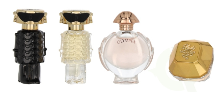 Paco Rabanne Feminine Set 19 ml Lady Million 5ml/Olympea 6ml/Fame Parfum 4ml/Fame Edp 4ml i gruppen SKÖNHET & HÄLSA / Presentkit / Presentkit För Henne hos TP E-commerce Nordic AB (C76306)