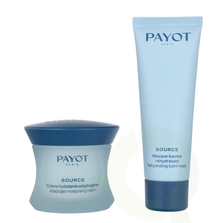 Payot Source Moisturising Ritual Set 100 ml Adaptogen Moisturing Cream 50ml/Baume Rehydratant 50ml i gruppen SKÖNHET & HÄLSA / Presentkit / Presentkit För Honom hos TP E-commerce Nordic AB (C76307)