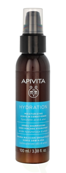 Apivita Hydration Moisturizing Leave In Conditoner 100 ml Hyaluronic Acid & Aloe i gruppen SKÖNHET & HÄLSA / Hår & Styling / Hårvårdsprodukter / Balsamspray/kur hos TP E-commerce Nordic AB (C76316)