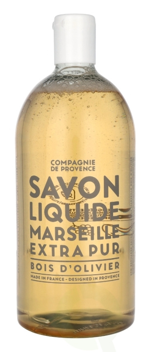 Compagnie De Provence Marseille Liquid Soap Refill 1000 ml Olive Wood i gruppen SKÖNHET & HÄLSA / Hudvård / Kroppsvård / Bad & Duschcreme hos TP E-commerce Nordic AB (C76360)