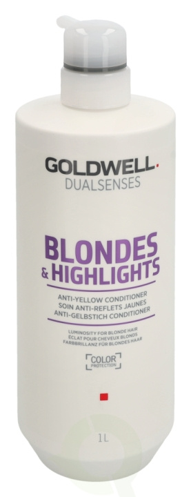 Goldwell Dualsenses Blonde&Highlight Anti-Yellow Conditioner 1000 ml Anti-Yellow i gruppen SKÖNHET & HÄLSA / Hår & Styling / Hårvårdsprodukter / Balsam hos TP E-commerce Nordic AB (C76423)