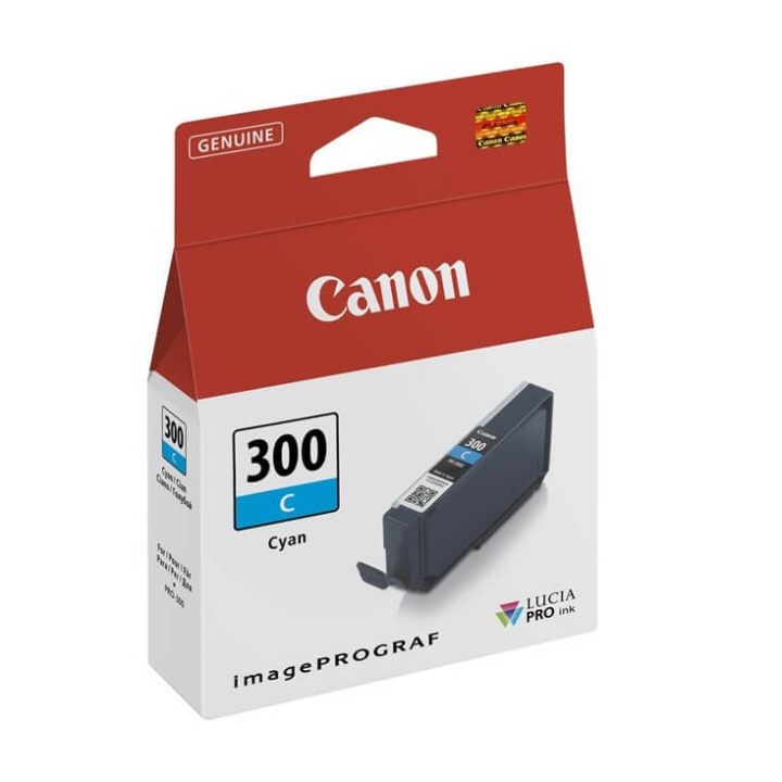 Canon Bläck 4194C001 PFI-300 Cyan i gruppen DATORER & KRINGUTRUSTNING / Skrivare & Tillbehör / Bläck & Toner / Bläckpatroner / Canon hos TP E-commerce Nordic AB (C76468)