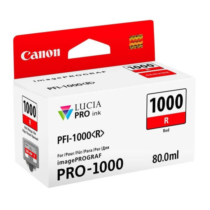 Canon Bläck 0554C001 PFI-1000 Röd i gruppen DATORER & KRINGUTRUSTNING / Skrivare & Tillbehör / Bläck & Toner / Bläckpatroner / Canon hos TP E-commerce Nordic AB (C76483)