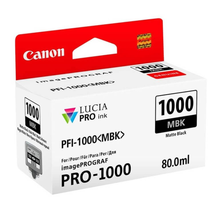 Canon Bläck 0545C001 PFI-1000 Mattsvart i gruppen DATORER & KRINGUTRUSTNING / Skrivare & Tillbehör / Bläck & Toner / Bläckpatroner / Canon hos TP E-commerce Nordic AB (C76489)