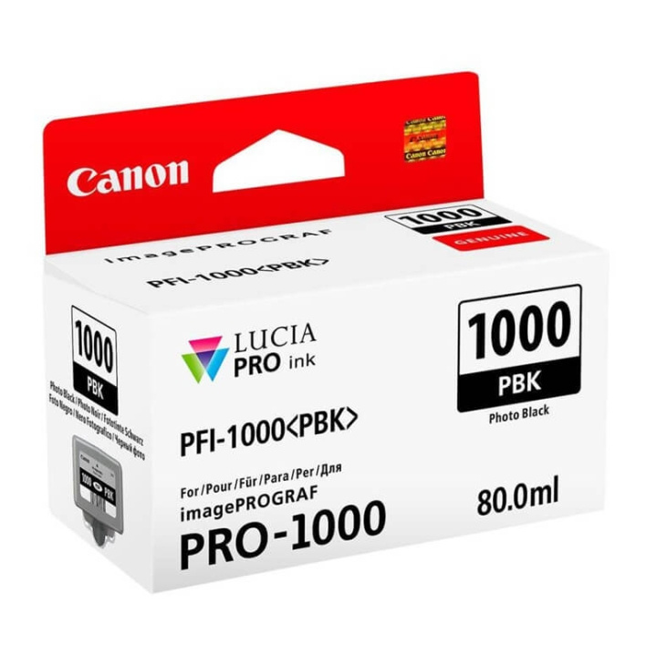 Canon Bläck 0546C001 PFI-1000 Fotosvart i gruppen DATORER & KRINGUTRUSTNING / Skrivare & Tillbehör / Bläck & Toner / Bläckpatroner / Canon hos TP E-commerce Nordic AB (C76490)