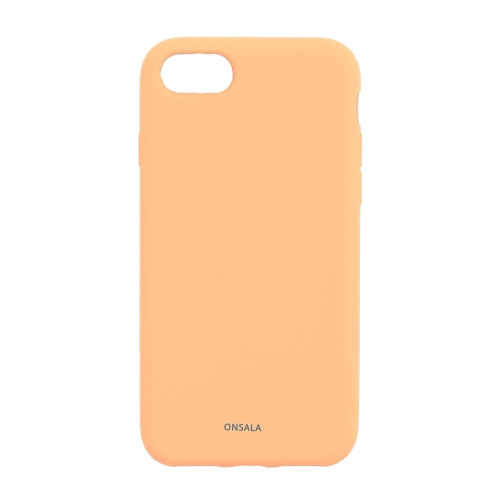 Onsala Backcover Sil Touch iPhone 6/7/8/SE Apricot i gruppen SMARTPHONE & SURFPLATTOR / Mobilskydd / Apple / iPhone 6/6S hos TP E-commerce Nordic AB (C76513)