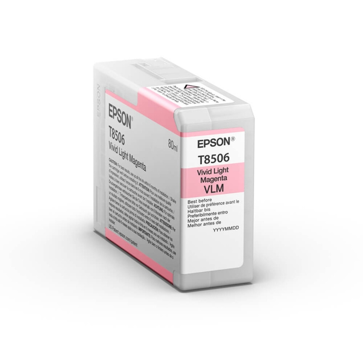 Epson Bläck UltraChrome HD T85060N Vivid Light Magenta 80ml i gruppen DATORER & KRINGUTRUSTNING / Skrivare & Tillbehör / Bläck & Toner / Bläckpatroner / Epson hos TP E-commerce Nordic AB (C76541)