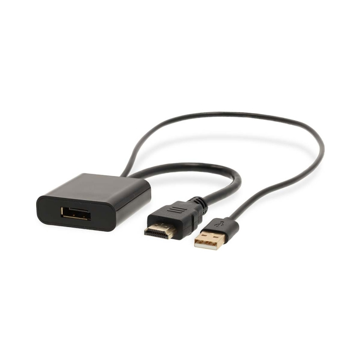 Nedis HDMI™ Adapter | HDMI™ Kontakt | DisplayPort Hane / USB-A Hane | Guldplaterad | Rak | PVC | Svart | 1 st. | Låda i gruppen HEMELEKTRONIK / Kablar & Adaptrar / HDMI / Adaptrar hos TP E-commerce Nordic AB (C76595)