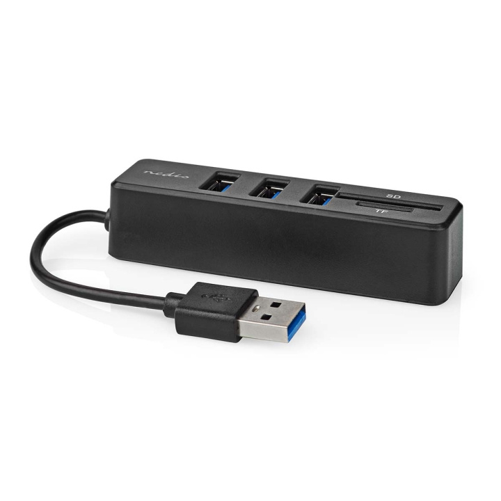 Nedis USB-hubb | 1x USB-A | 3x USB A hona | 5-Port port(s) | USB 2.0 | USB ström | SD & MicroSD i gruppen DATORER & KRINGUTRUSTNING / Datortillbehör / USB-hubbar hos TP E-commerce Nordic AB (C76598)