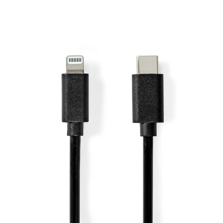 Nedis Lightning Kabel | USB 2.0 | Apple Lightning, 8-stifts | USB-C™ Hane | 480 Mbps | Nickelplaterad | 1.00 m | Rund | PVC | Svart | Label i gruppen SMARTPHONE & SURFPLATTOR / Laddare & Kablar / Kablar / Kablar Lightning hos TP E-commerce Nordic AB (C76613)