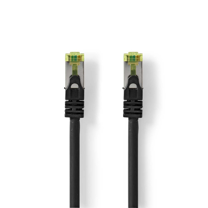 Nedis CAT7 nätverkskabel | S/FTP | RJ45 hane | RJ45 hane | 0.25 m | Snagless | Rund | LSZH | Svart | Label i gruppen DATORER & KRINGUTRUSTNING / Datorkablar / Nätverkskablar / Cat7 hos TP E-commerce Nordic AB (C76652)