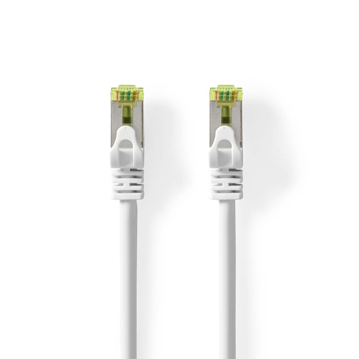 Nedis CAT7 nätverkskabel | S/FTP | RJ45 hane | RJ45 hane | 0.25 m | Snagless | Rund | LSZH | Vit | Label i gruppen DATORER & KRINGUTRUSTNING / Datorkablar / Nätverkskablar / Cat7 hos TP E-commerce Nordic AB (C76657)