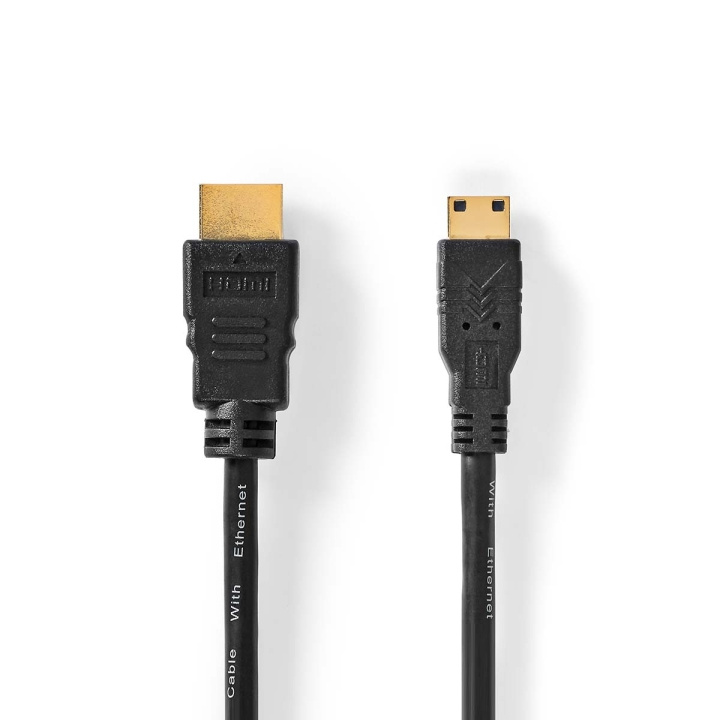 Nedis High Speed ​​HDMI ™ kabel med Ethernet | HDMI™ Kontakt | HDMI™ Mini kontakt | 4K@30Hz | 10.2 Gbps | 3.00 m | Rund | PVC | Svart | Label i gruppen HEMELEKTRONIK / Kablar & Adaptrar / HDMI / Kablar hos TP E-commerce Nordic AB (C76731)