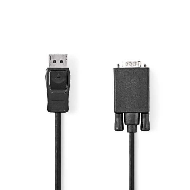 Nedis VGA-kabel | DisplayPort Hane | VGA Hane | Nickelplaterad | Maximal upplösning: 1080p | 1.00 m | Rund | PVC | Svart | Kuvert i gruppen DATORER & KRINGUTRUSTNING / Datorkablar / VGA / Adaptrar hos TP E-commerce Nordic AB (C76745)