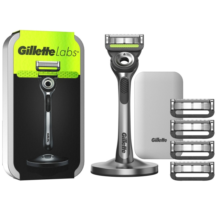 Gillette Rakhyvel Labs magnetiskt ställ & resefodral 5st i gruppen SKÖNHET & HÄLSA / Hår & Styling / Rakning & Trimning / Rakhyvlar & Tillbehör hos TP E-commerce Nordic AB (C76784)