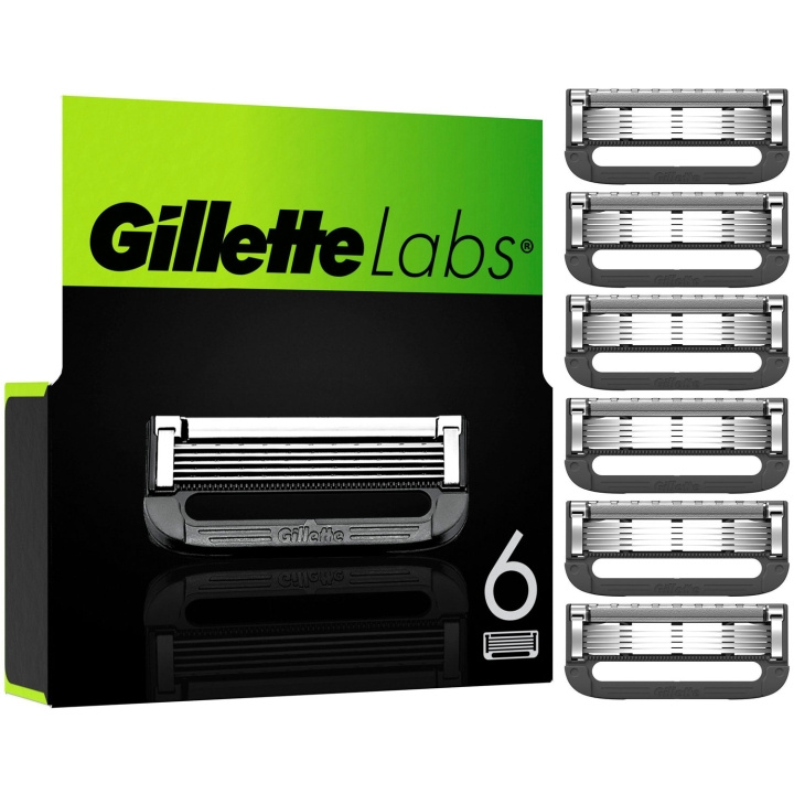 Gillette Rakblad Labs 6st i gruppen SKÖNHET & HÄLSA / Hår & Styling / Rakning & Trimning / Rakhyvlar & Tillbehör hos TP E-commerce Nordic AB (C76785)