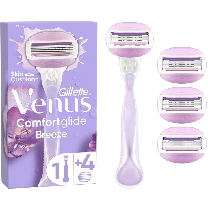 Gillette Rakhyvel Venus Comfortglide Breeze 4st rakblad i gruppen SKÖNHET & HÄLSA / Hår & Styling / Rakning & Trimning / Rakhyvlar & Tillbehör hos TP E-commerce Nordic AB (C76788)