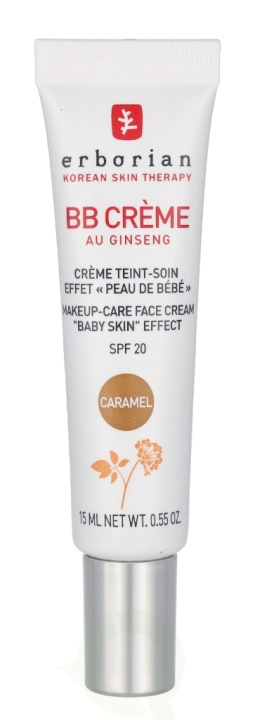 Erborian BB Cream Au Ginseng 5-In-1 Baby Skin Effect SPF20 15 ml Caramel i gruppen SKÖNHET & HÄLSA / Hudvård / Ansiktsvård / Ansiktskräm hos TP E-commerce Nordic AB (C76916)