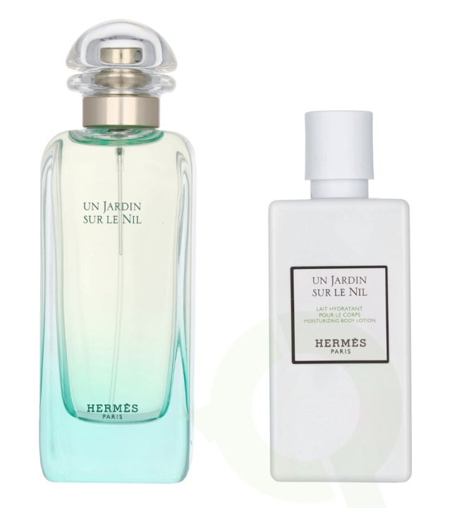 Hermes Un Jardin Sur Le Nil Giftset 180 ml Edt Spray 100ml/Body Lotion 80ml i gruppen SKÖNHET & HÄLSA / Presentkit / Presentkit För Henne hos TP E-commerce Nordic AB (C76989)