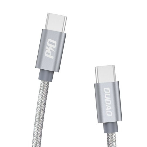 Dudao L5ProC USB-C to USB-C cable 45W 1m grå i gruppen DATORER & KRINGUTRUSTNING / Datorkablar / USB-kablar / USB-C hos TP E-commerce Nordic AB (C77125)