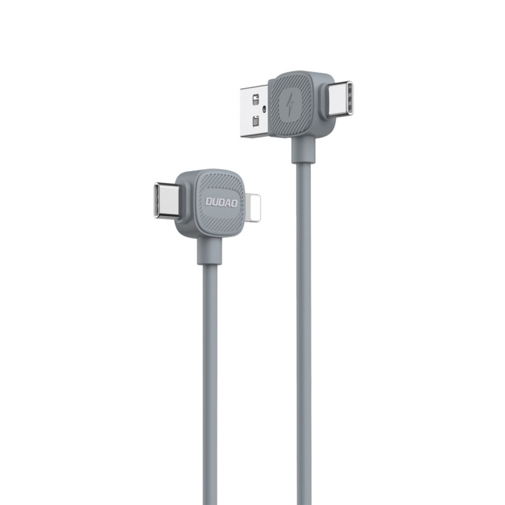 Dudao L20S 4-i-1 USB-C/USB-A/Lightning Fast Charging-kabel 1m i gruppen DATORER & KRINGUTRUSTNING / Datorkablar / USB-kablar / USB-C hos TP E-commerce Nordic AB (C77139)