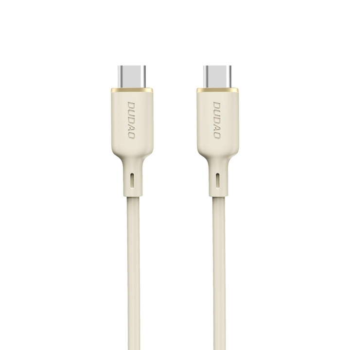 Dudao L7SCC USB-C till USB-C-kabel 100W 1m Vit i gruppen DATORER & KRINGUTRUSTNING / Datorkablar / USB-kablar / USB-C hos TP E-commerce Nordic AB (C77154)