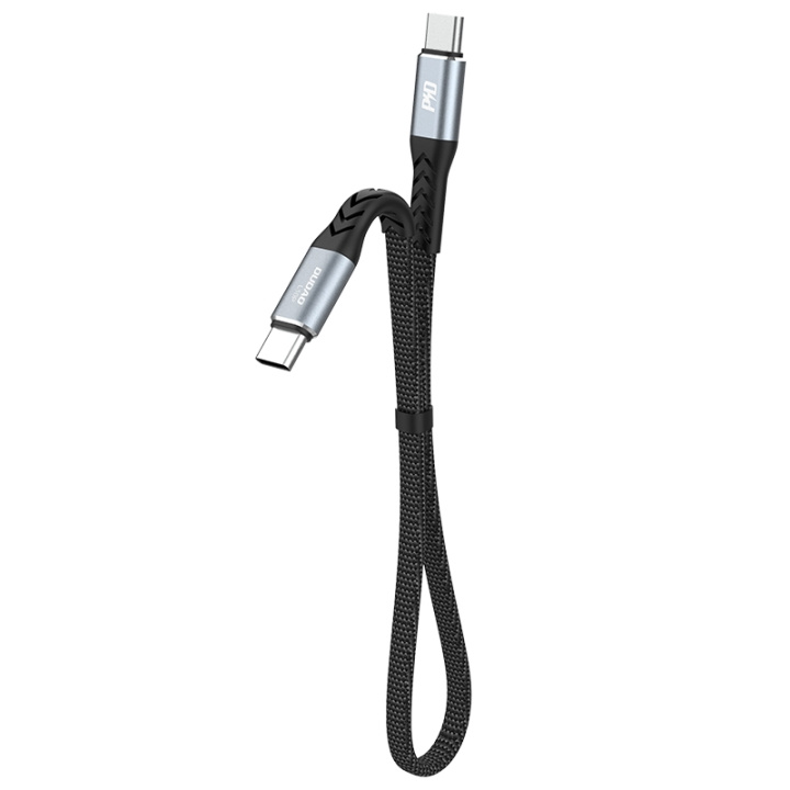 Dudao L10C USB-C till USB-C-kabel 100W 0,23 m svart i gruppen DATORER & KRINGUTRUSTNING / Datorkablar / USB-kablar / USB-C hos TP E-commerce Nordic AB (C77158)