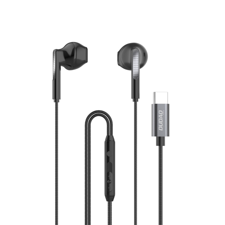 Dudao X3Pro in-ear hörlurar USB-C 1,2 m svart i gruppen HEMELEKTRONIK / Ljud & Bild / Hörlurar & Tillbehör / Hörlurar hos TP E-commerce Nordic AB (C77175)