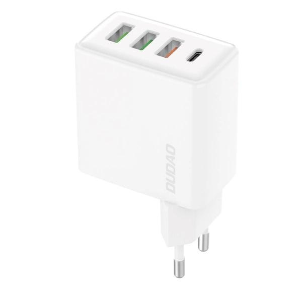 Dudao A5HEU Adapter 20Watt 1xUSB-C + 3xUSB-A i gruppen SMARTPHONE & SURFPLATTOR / Laddare & Kablar / Väggladdare / Väggladdare USB hos TP E-commerce Nordic AB (C77180)