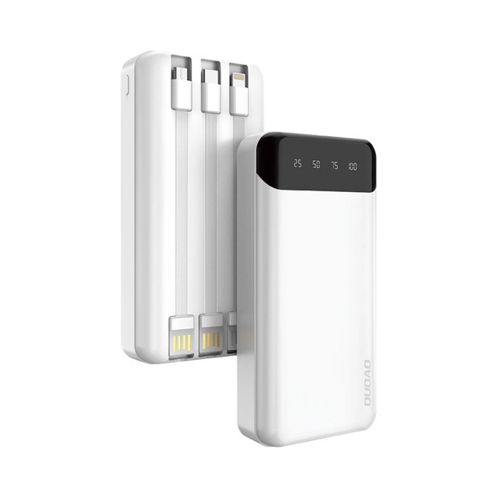 Dudao Powerbank Dudao K6 Pro+ 20000 mAh Vit-Svart i gruppen SMARTPHONE & SURFPLATTOR / Laddare & Kablar / Powerbanks hos TP E-commerce Nordic AB (C77182)