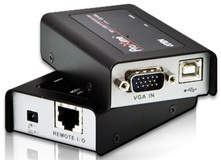 ATEN Mini USB KVM förlängningskabel, VGA, 100m (CAT5e), CE-100 i gruppen DATORER & KRINGUTRUSTNING / Datorkablar / Switchar & Splittrar hos TP E-commerce Nordic AB (C77201)