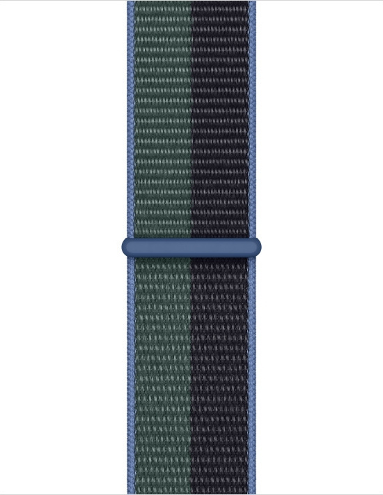 Apple Klocka 41 mm midnattsblå/eucalyptusgrön Sport Loop-armband i gruppen SMARTPHONE & SURFPLATTOR / Träning, hem & fritid / Apple Watch & tillbehör / Tillbehör hos TP E-commerce Nordic AB (C77449)